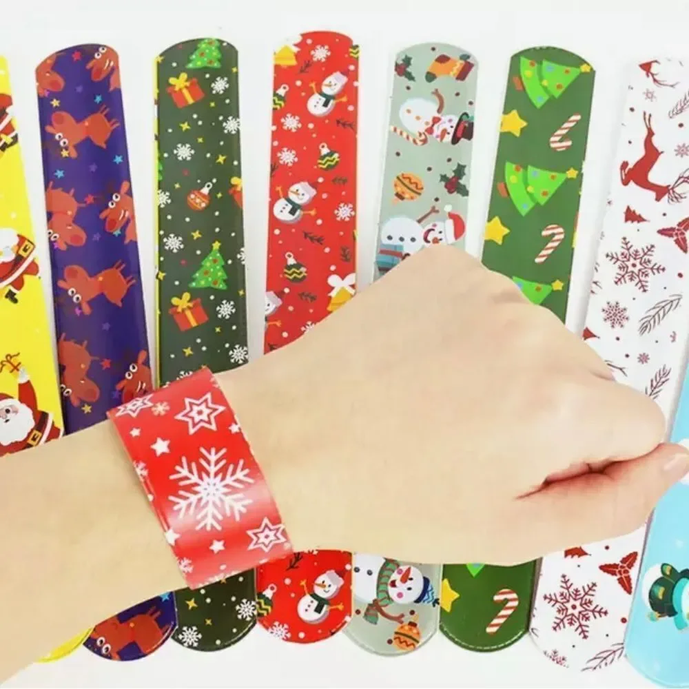 CHRISTMAS SNAP BRACELETS, 4 pieces